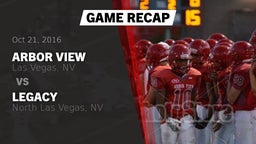 Recap: Arbor View  vs. Legacy  2016