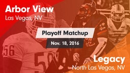 Matchup: Arbor View High vs. Legacy  2016