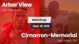 Matchup: Arbor View High vs. Cimarron-Memorial  2018
