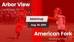 Matchup: Arbor View High vs. American Fork  2019