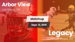 Matchup: Arbor View High vs. Legacy  2019