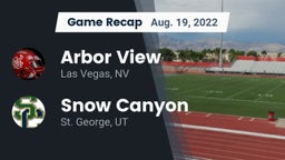 Recap: Arbor View  vs. Snow Canyon  2022