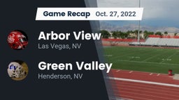 Recap: Arbor View  vs. Green Valley  2022