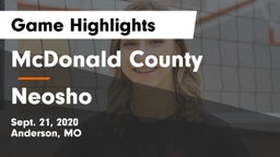 McDonald County  vs Neosho  Game Highlights - Sept. 21, 2020