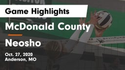 McDonald County  vs Neosho  Game Highlights - Oct. 27, 2020