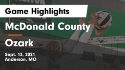McDonald County  vs Ozark  Game Highlights - Sept. 13, 2021