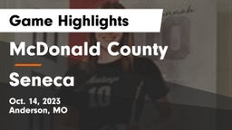 McDonald County  vs Seneca  Game Highlights - Oct. 14, 2023