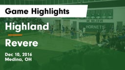 Highland  vs Revere  Game Highlights - Dec 10, 2016