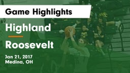 Highland  vs Roosevelt  Game Highlights - Jan 21, 2017