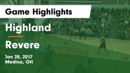 Highland  vs Revere  Game Highlights - Jan 28, 2017