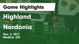 Highland  vs Nordonia  Game Highlights - Dec. 5, 2017