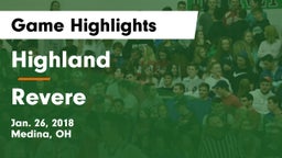 Highland  vs Revere  Game Highlights - Jan. 26, 2018