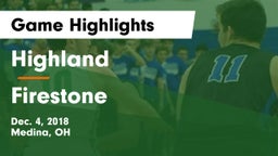 Highland  vs Firestone  Game Highlights - Dec. 4, 2018