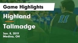 Highland  vs Tallmadge  Game Highlights - Jan. 8, 2019
