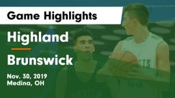 Highland  vs Brunswick  Game Highlights - Nov. 30, 2019