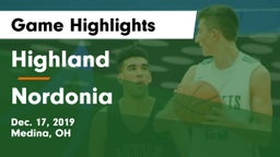 Highland  vs Nordonia  Game Highlights - Dec. 17, 2019