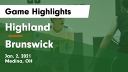 Highland  vs Brunswick Game Highlights - Jan. 2, 2021