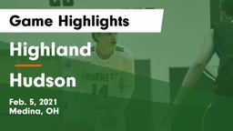 Highland  vs Hudson  Game Highlights - Feb. 5, 2021