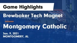 Brewbaker Tech Magnet  vs Montgomery Catholic  Game Highlights - Jan. 9, 2021
