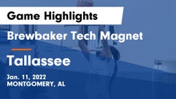 Brewbaker Tech Magnet  vs Tallassee Game Highlights - Jan. 11, 2022