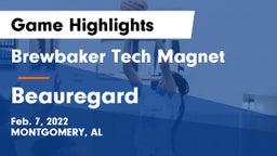 Brewbaker Tech Magnet  vs Beauregard  Game Highlights - Feb. 7, 2022