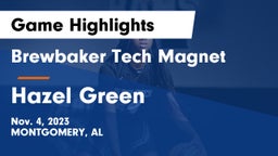 Brewbaker Tech Magnet  vs Hazel Green  Game Highlights - Nov. 4, 2023