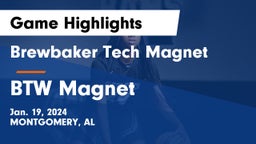 Brewbaker Tech Magnet  vs BTW Magnet Game Highlights - Jan. 19, 2024