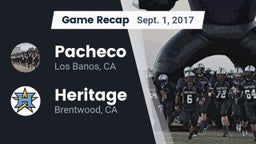 Recap: Pacheco  vs. Heritage  2017