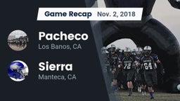 Recap: Pacheco  vs. Sierra  2018