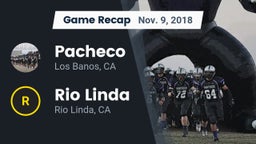 Recap: Pacheco  vs. Rio Linda  2018