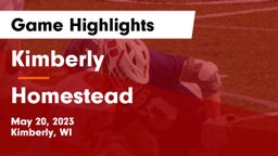 Kimberly  vs Homestead  Game Highlights - May 20, 2023