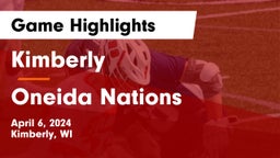 Kimberly  vs Oneida Nations Game Highlights - April 6, 2024