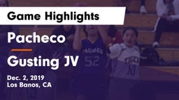 Pacheco  vs Gusting JV  Game Highlights - Dec. 2, 2019