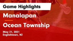 Manalapan  vs Ocean Township  Game Highlights - May 21, 2021