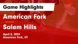 American Fork  vs Salem Hills  Game Highlights - April 8, 2024