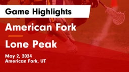 American Fork  vs Lone Peak  Game Highlights - May 2, 2024
