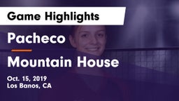 Pacheco  vs Mountain House  Game Highlights - Oct. 15, 2019