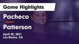 Pacheco  vs Patterson  Game Highlights - April 20, 2021