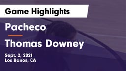 Pacheco  vs Thomas Downey  Game Highlights - Sept. 2, 2021