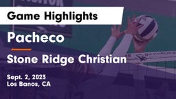 Pacheco  vs Stone Ridge Christian  Game Highlights - Sept. 2, 2023