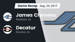 Recap: James Clemens  vs. Decatur  2017