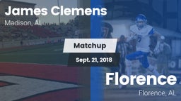 Matchup: James Clemens High vs. Florence  2018