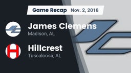 Recap: James Clemens  vs. Hillcrest  2018