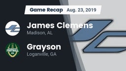 Recap: James Clemens  vs. Grayson  2019