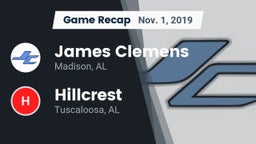 Recap: James Clemens  vs. Hillcrest  2019