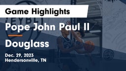 Pope John Paul II  vs Douglass  Game Highlights - Dec. 29, 2023