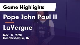 Pope John Paul II  vs LaVergne  Game Highlights - Nov. 17, 2020