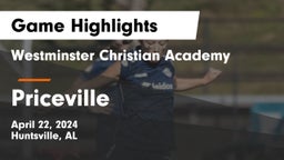 Westminster Christian Academy vs Priceville  Game Highlights - April 22, 2024