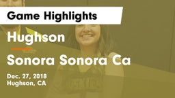 Hughson  vs Sonora  Sonora Ca Game Highlights - Dec. 27, 2018