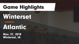 Winterset  vs Atlantic  Game Highlights - Nov. 27, 2018